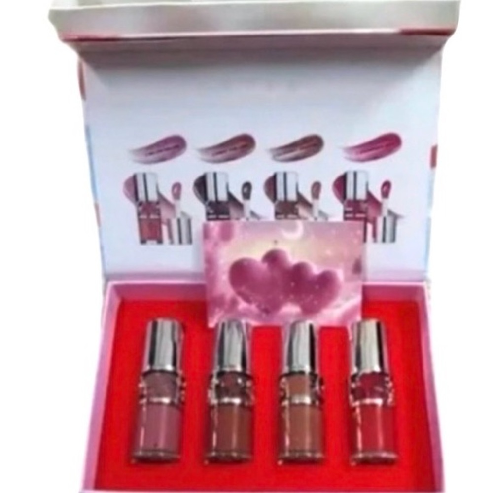 4pc Yves Saint Laurent YSL Loveshine plumping lip oil gloss 4pc set